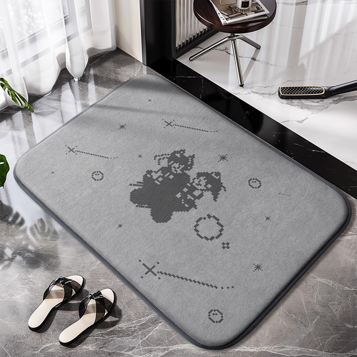 Non-slip bathroom rug with charming design Kalsten