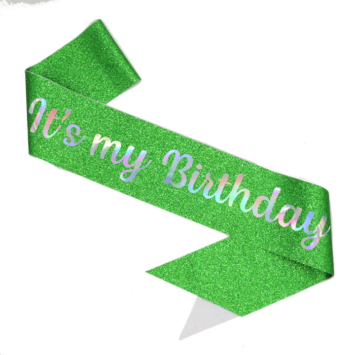 Ladies Festive Birthday Band with Glitter Design Kalsten