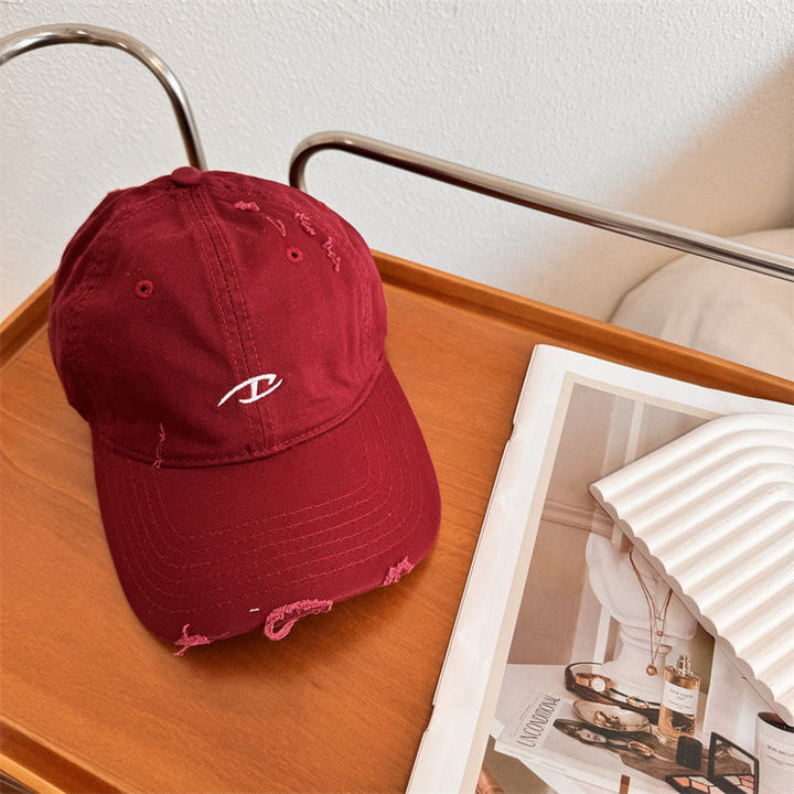 Men's Distressed Cotton Baseball Cap Kalsten