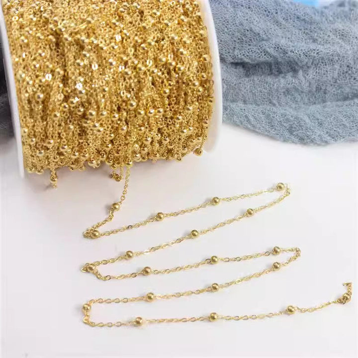 Delicate Beaded Chain Necklace Kalsten