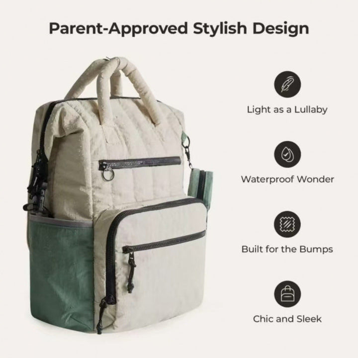 Multifunctional backpack with padded carrying handles and multiple compartments Kalsten