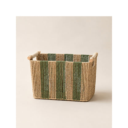 Elegant storage basket with sturdy handles Acalora