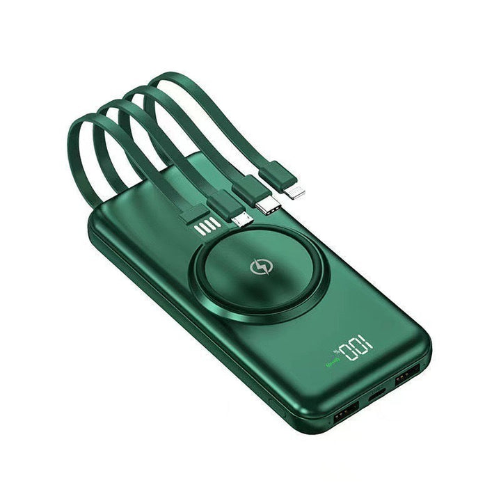 Power bank with integrated multi-charging cable for Kalsten