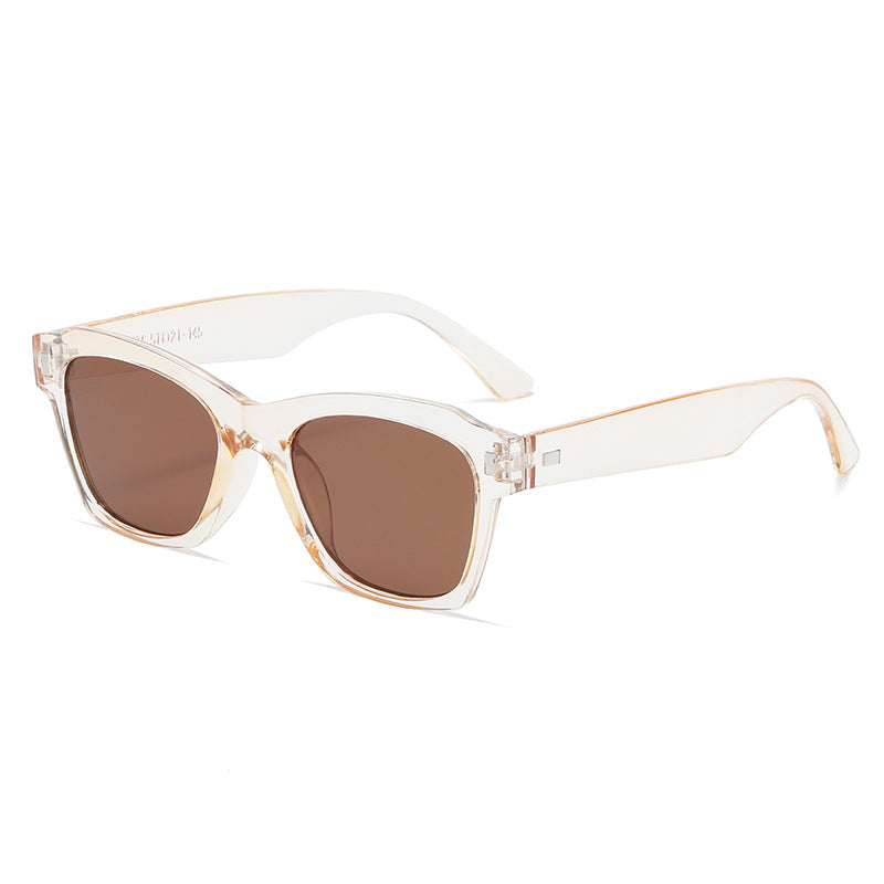 Women's fashionable sunglasses with transparent frame and high-quality UV protection Kalsten