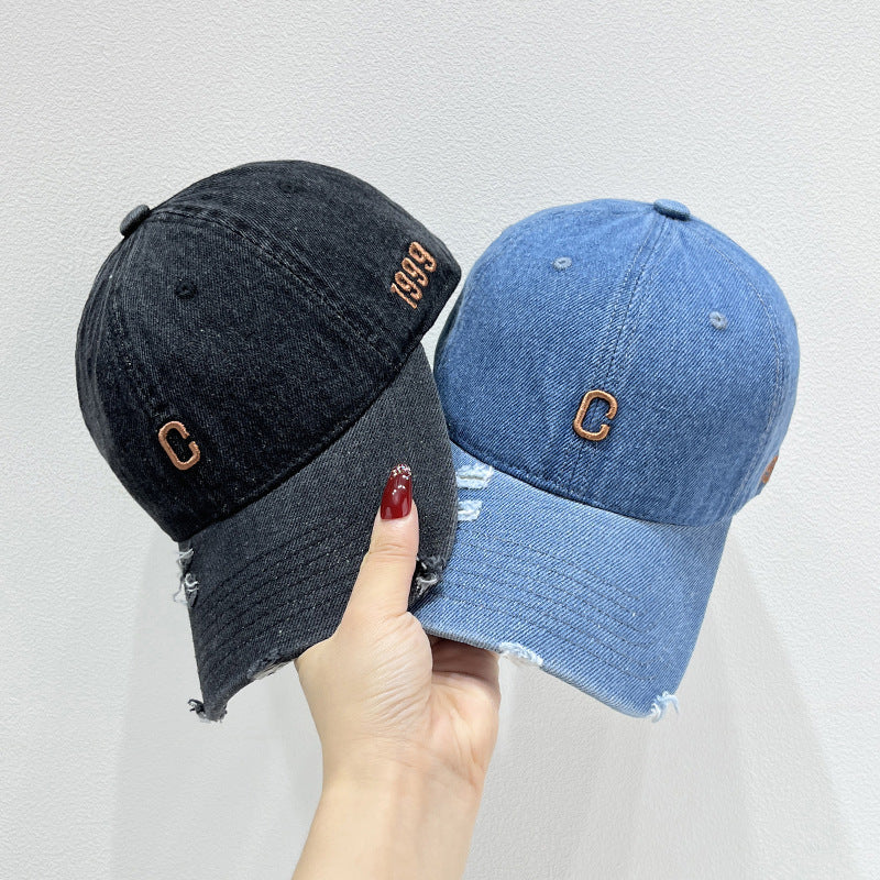 Women's Distressed Denim Baseball Cap Kalsten 1784270579