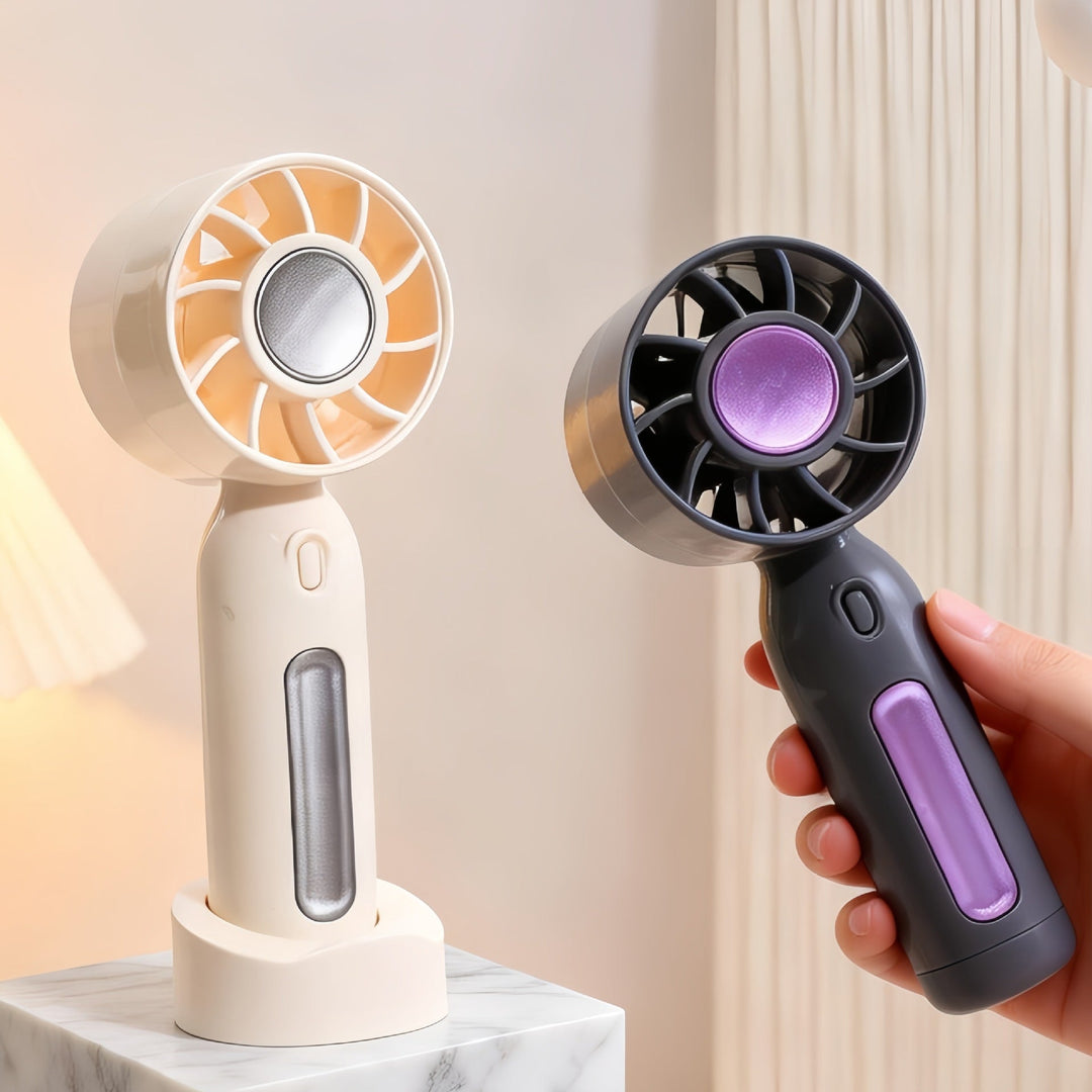 Women Portable Mini Fan with USB Charging Function and Flexible Adjustable Tilt Position Kalsten