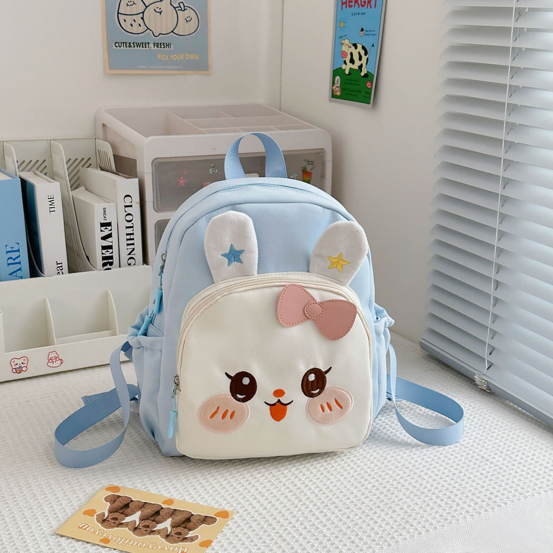 Girls' Cute Bunny-Themed Mini School Backpack