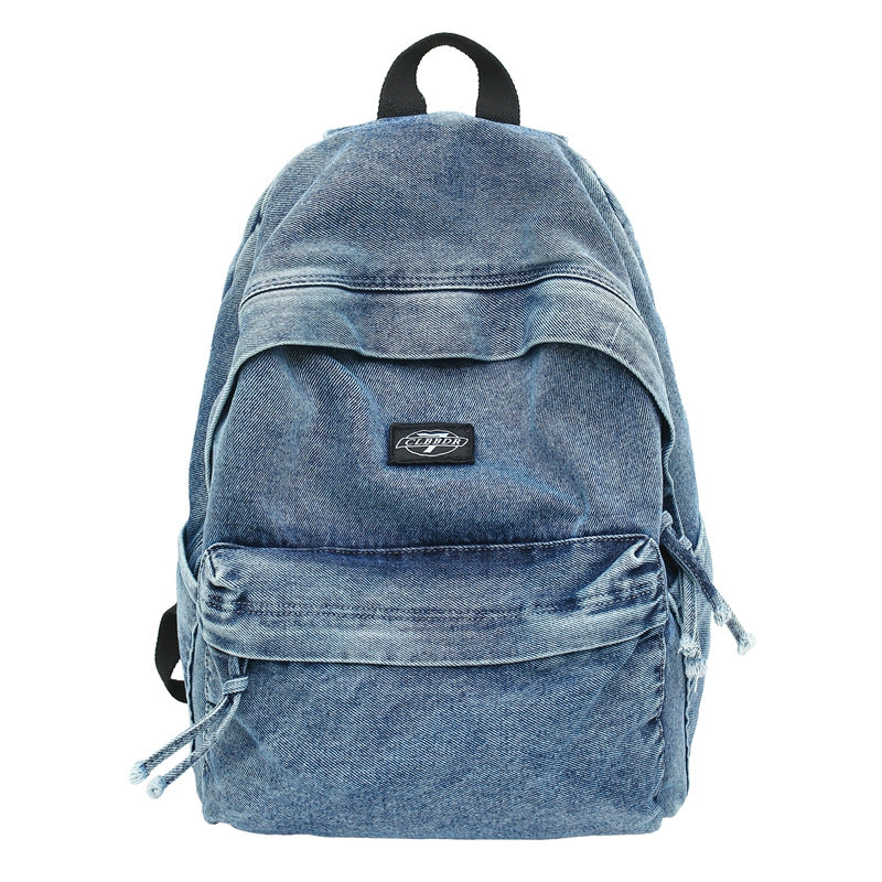 Casual Denim School Backpack Kalsten