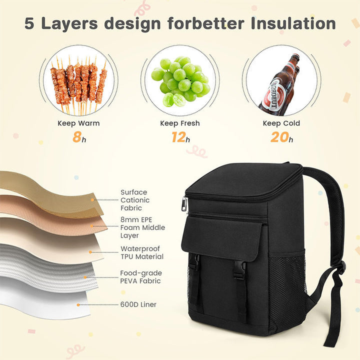 Cooler backpack with multifunctional interior Kalsten