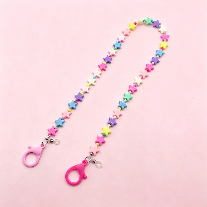 Colorful Heart-Shaped Beaded Eyewear Chain Kalsten