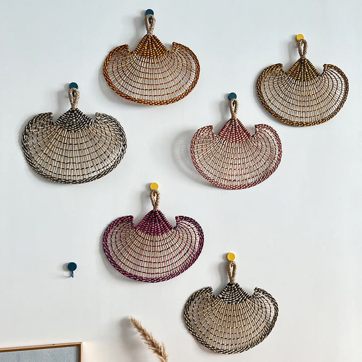 Women handmade fan made of natural materials Kalsten