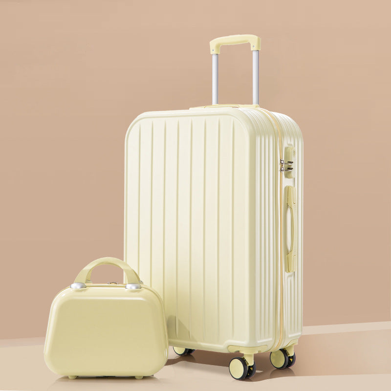 lightweight ABS hardshell spinner suitcase with telescopic handle and matching cosmetic case Kalsten