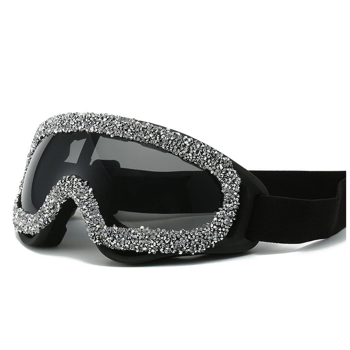 Ladies sporty ski goggles with glamorous crystal embellishments Kalsten