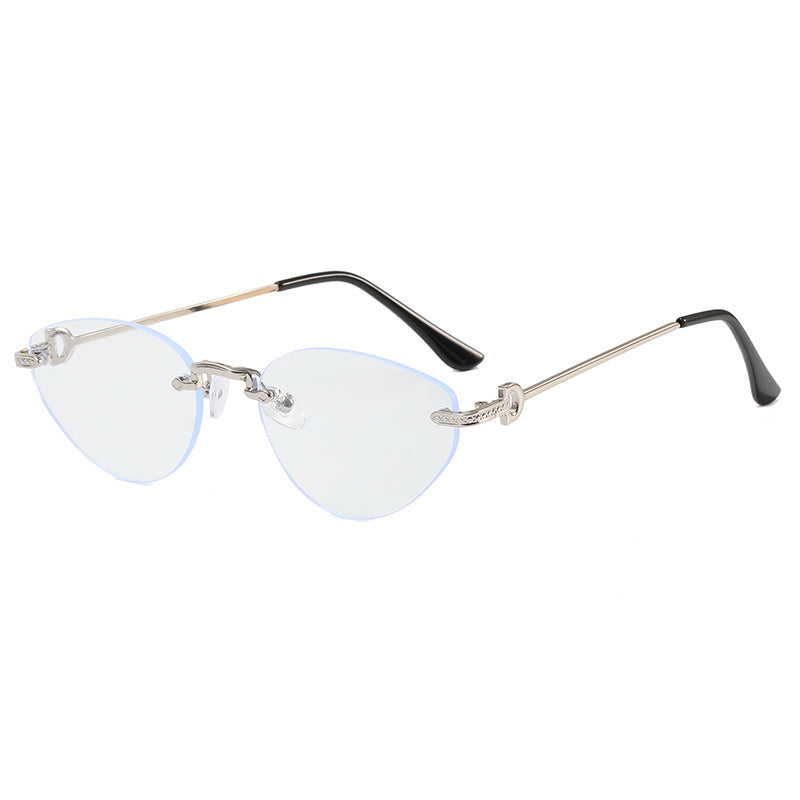 Women Futuristic Half-Frame Sunglasses Kalsten