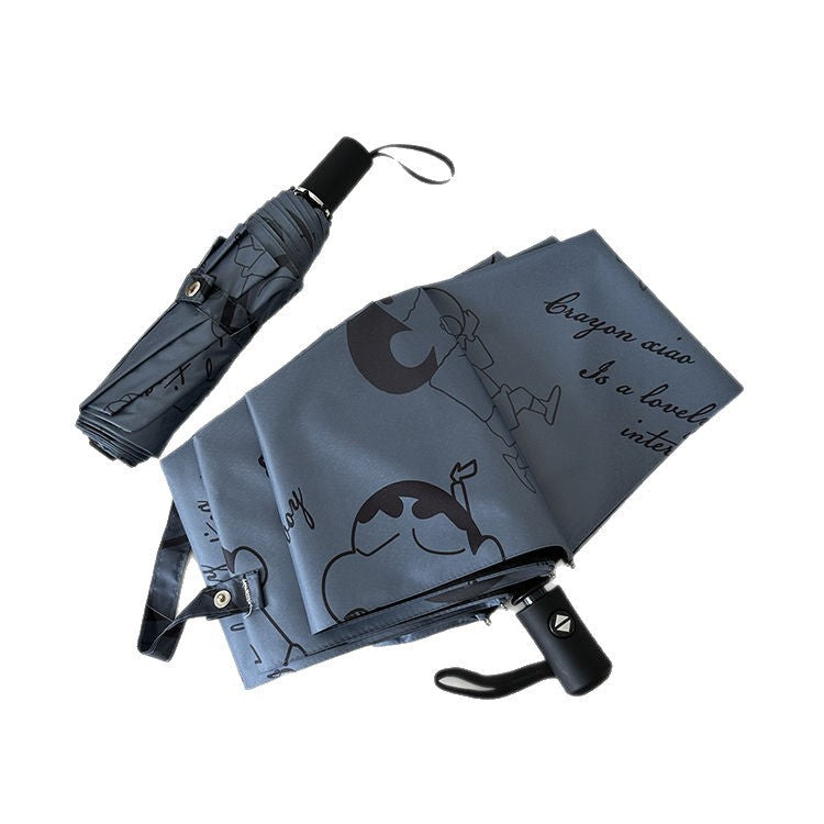 Women's Automatic Umbrella with Creative Comic Design Kalsten