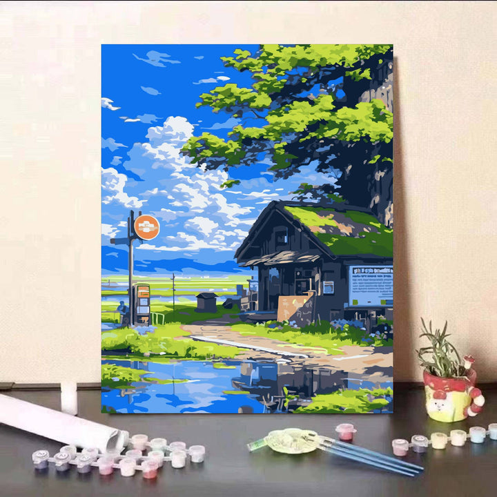 DIY Scenic Landscape Paint by Numbers Kit Kalsten