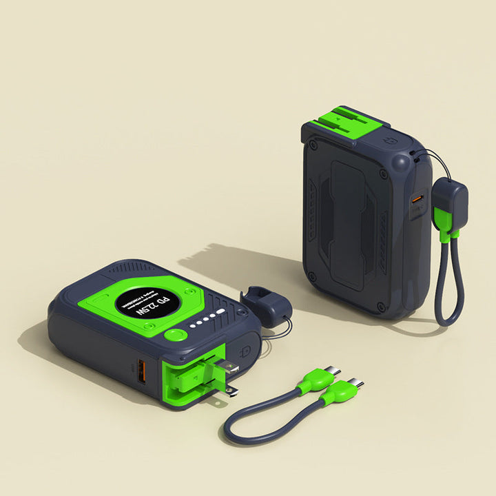 Portable power bank with multifunctional integrated charging cable Kalsten