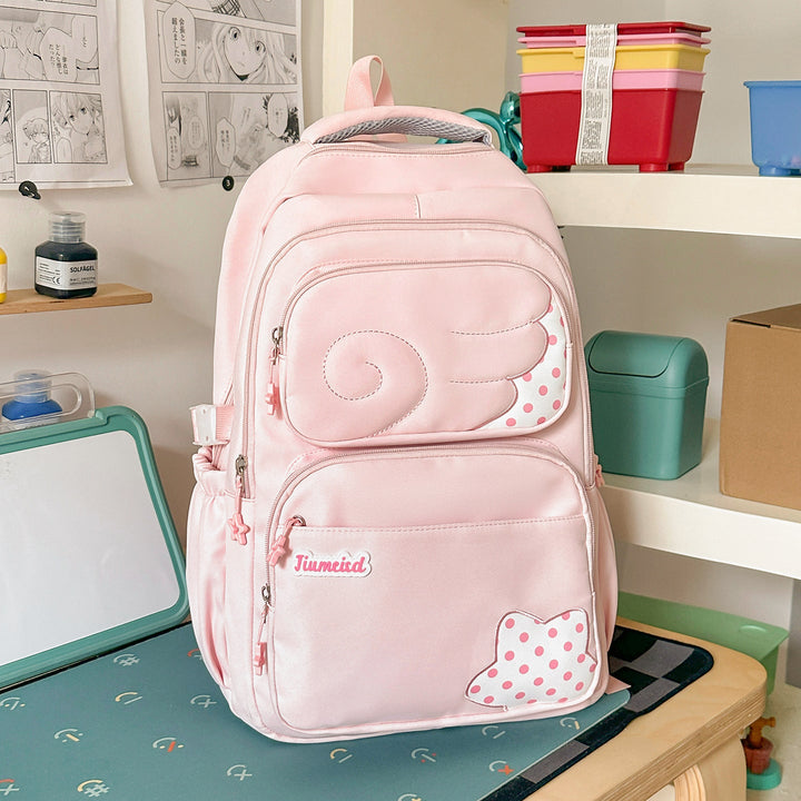 Cute Animal-Themed Multi-Pocket School Backpack