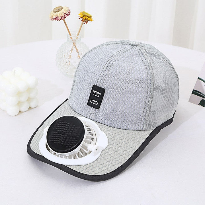 Solar-powered Fan Cap with integrated fan and breathable mesh Kalsten
