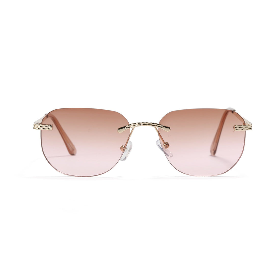 Women's Casual Oversized Sunglasses with Elegant Metal Frame Kalsten