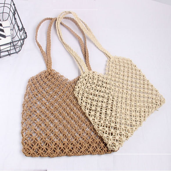 Structured Rattan Tote Bag Kalsten