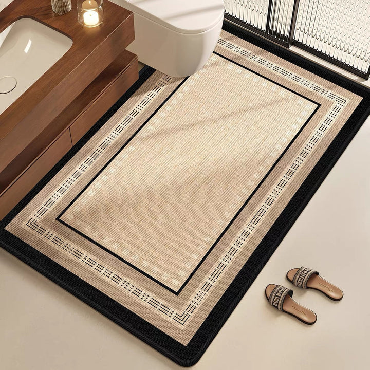 Elegant Floral Bathroom Mat Kalsten