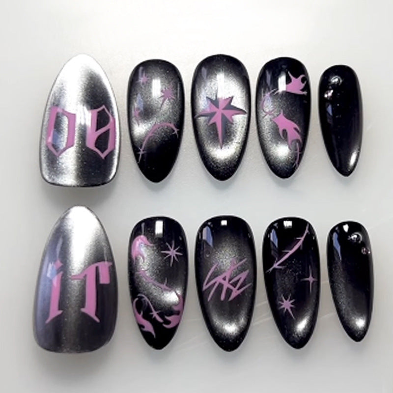 Artistic Themed Press-On Nail Set Acalora