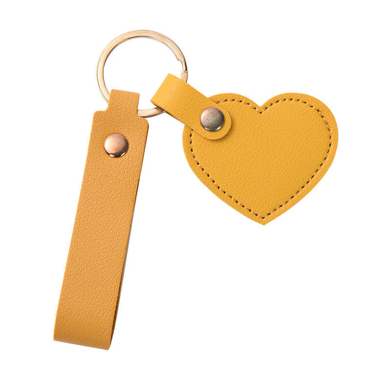 Women Keychain Kalsten  Heart Shape Made of High-Quality Artificial Leather