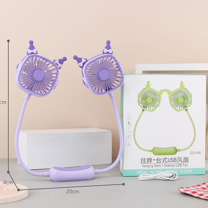 Ladies wearable neck fan with dual design Kalsten