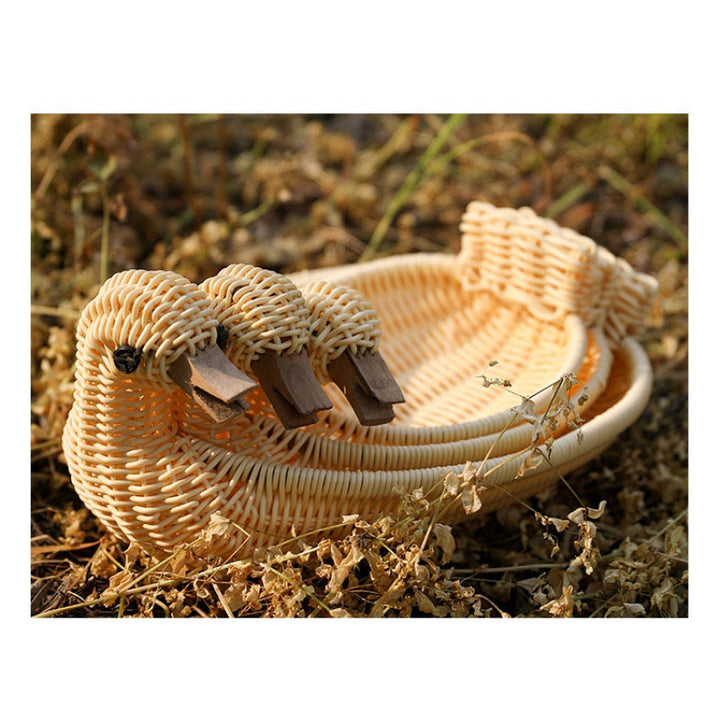 Decorative Woven Duck-Shaped Storage Basket Kalsten