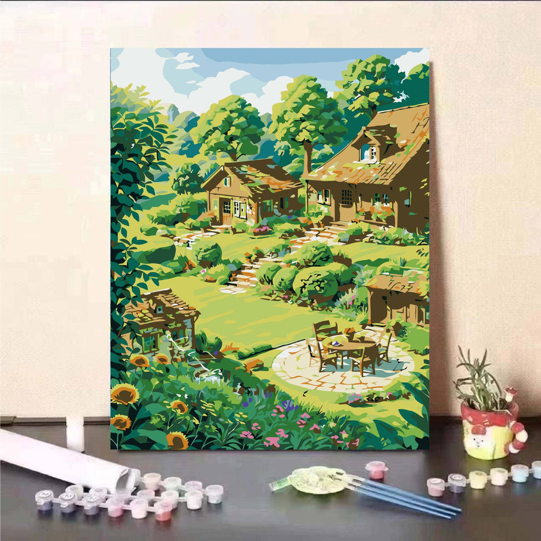 DIY Scenic Landscape Paint by Numbers Kit Kalsten