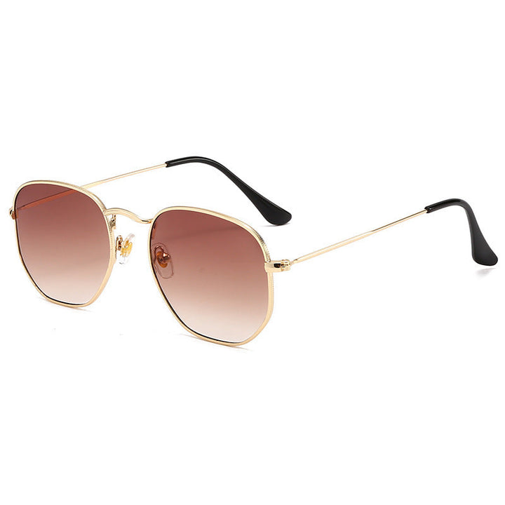 Women Oversized Sunglasses with elegant golden metal frame and solid UV protection Kalsten