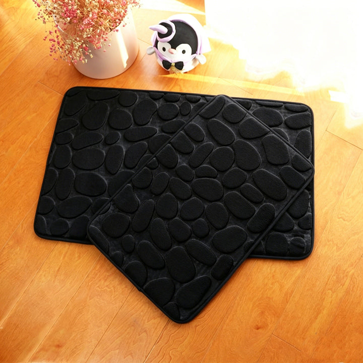 Cushioned Pebble Design Bath Mat Kalsten