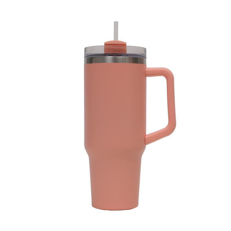Women's Thermo Drinking Cup with Ergonomic Handle and Practical Straw Kalsten