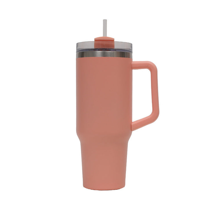 Women's Thermo Drinking Cup with Ergonomic Handle and Practical Straw Kalsten