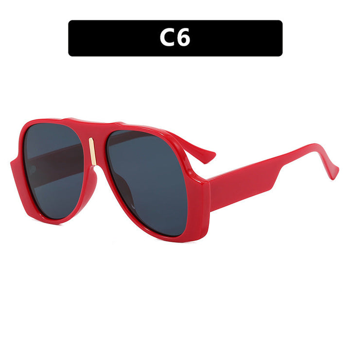 Women's square sunglasses with unique animal pattern frame and UV protection Kalsten