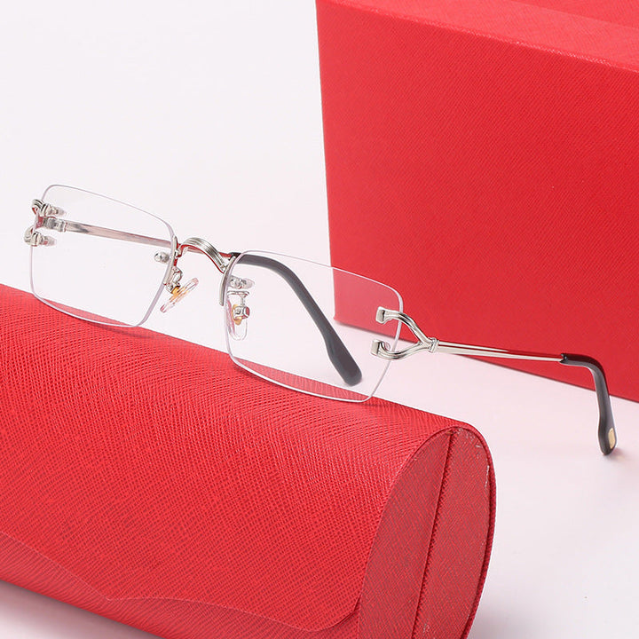 Women's fashionable correction glasses with elegant metal frame and comfortable nose pads Kalsten
