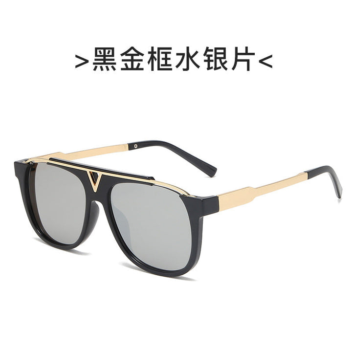 Women elegant oversized sunglasses with stylish transparent frame Kalsten