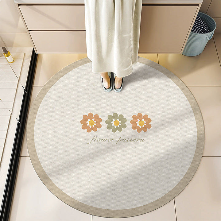 Round Decorative Bath Mat Kalsten