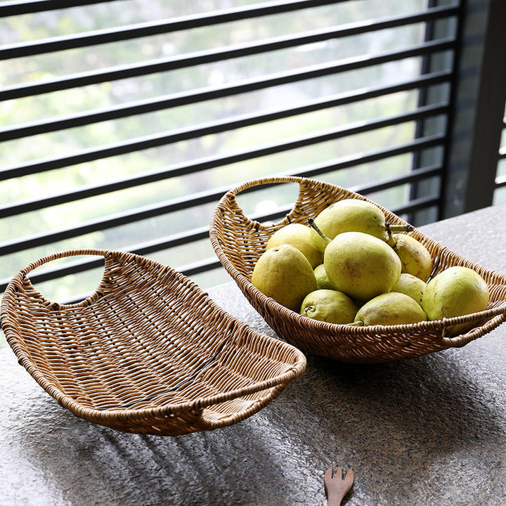 Decorative Handwoven Serving Tray Kalsten