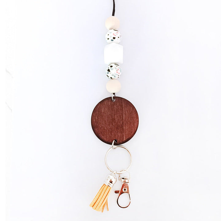 Wooden Beaded Keychain Holder Kalsten