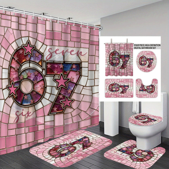 Colorful Dessert-Themed Bathroom Set Kalsten