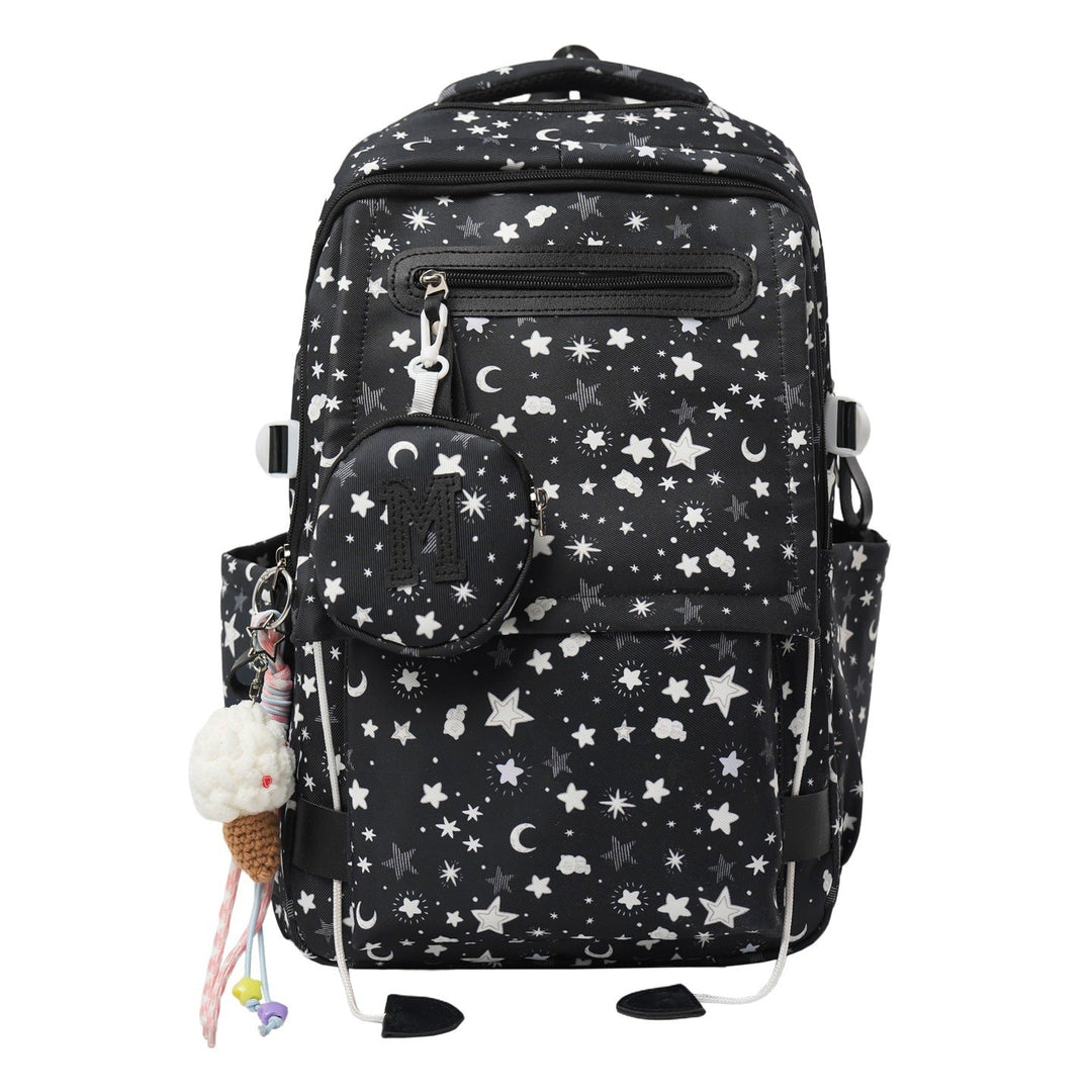 Whimsical Star-Patterned Backpack
