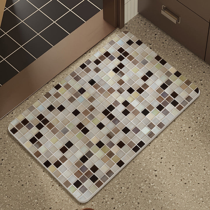 Mosaic Design Bath Mat Kalsten