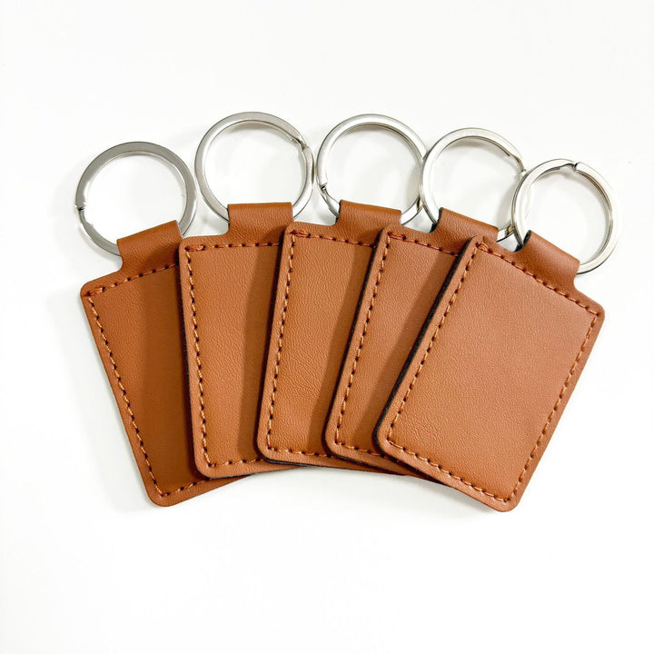 Unisex keychain made of high-quality synthetic leather with custom label Kalsten
