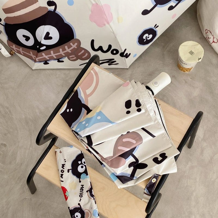 Ladies practical folding umbrella with playful design Kalsten