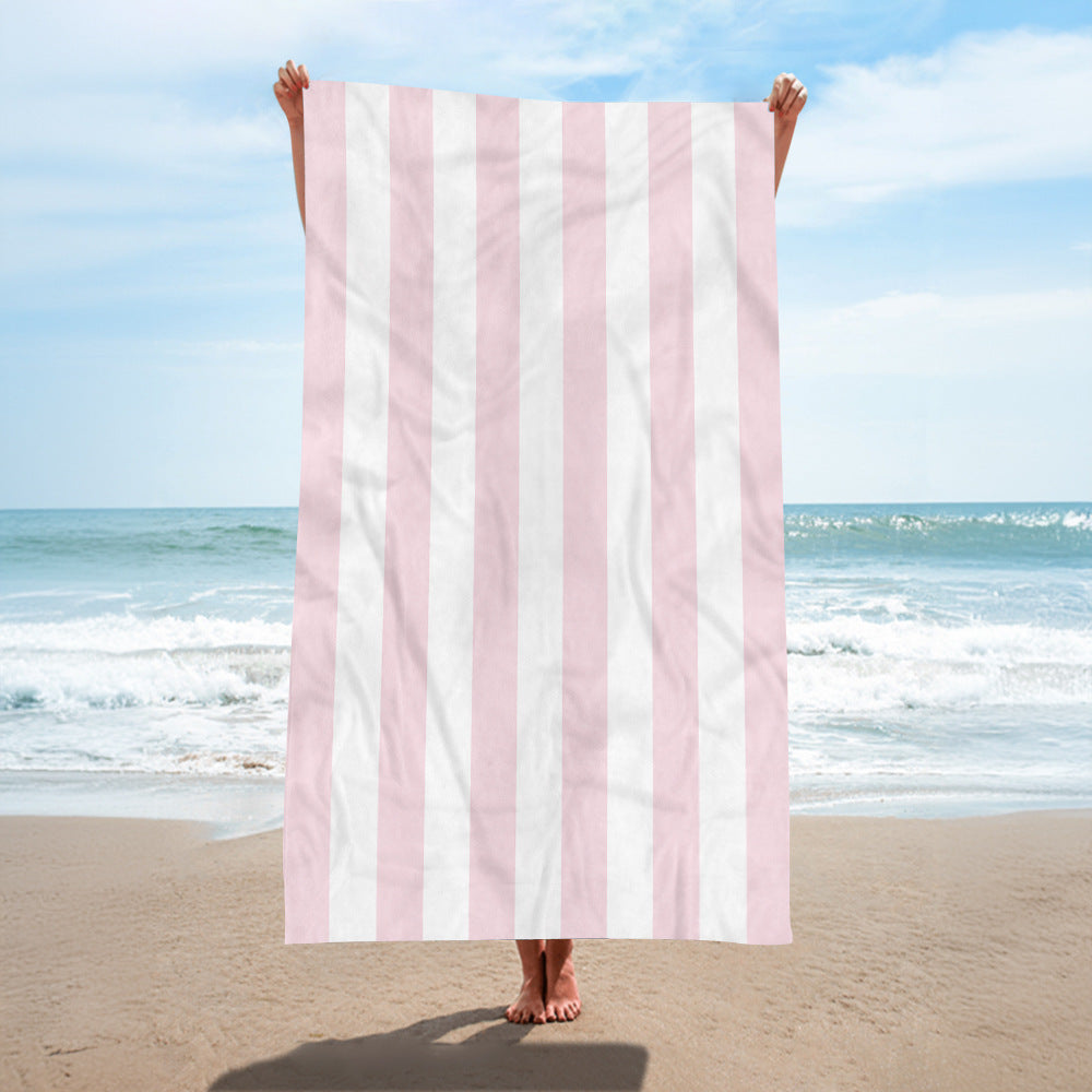 Beach towel with elegant wide stripes Kalsten