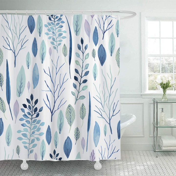 Botanical Illustration Shower Curtain Kalsten