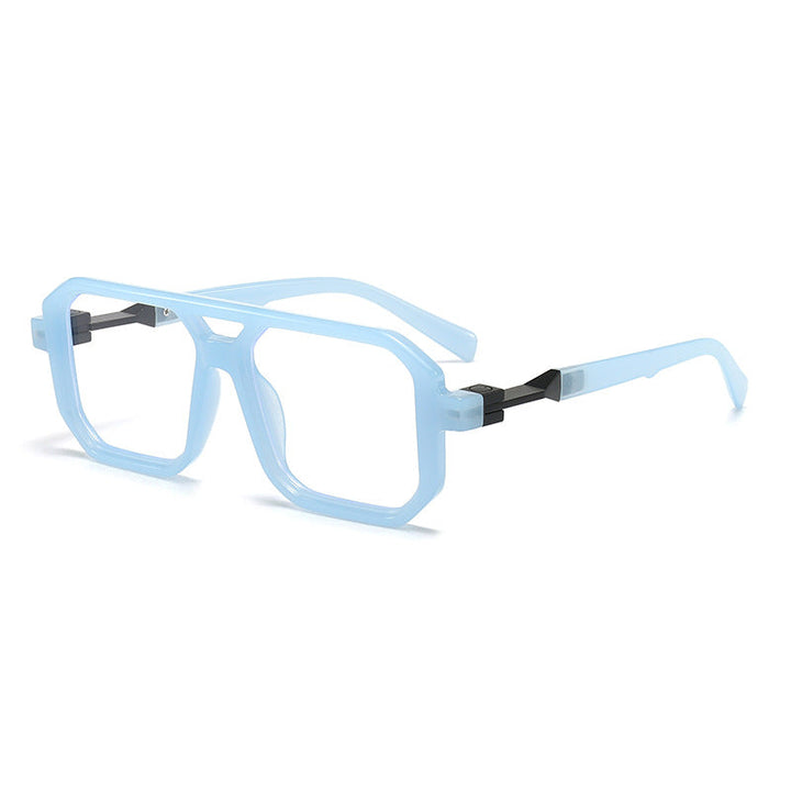 Ladies stylish oversized sunglasses with geometric frame Kalsten
