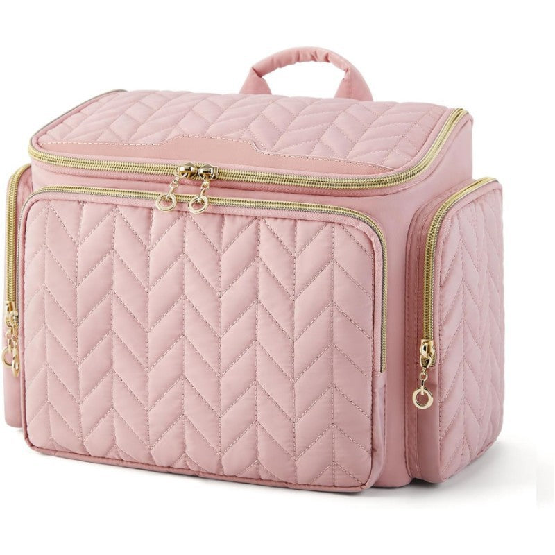 Cosmetic Organizer Bag with Structured Quilting Kalsten